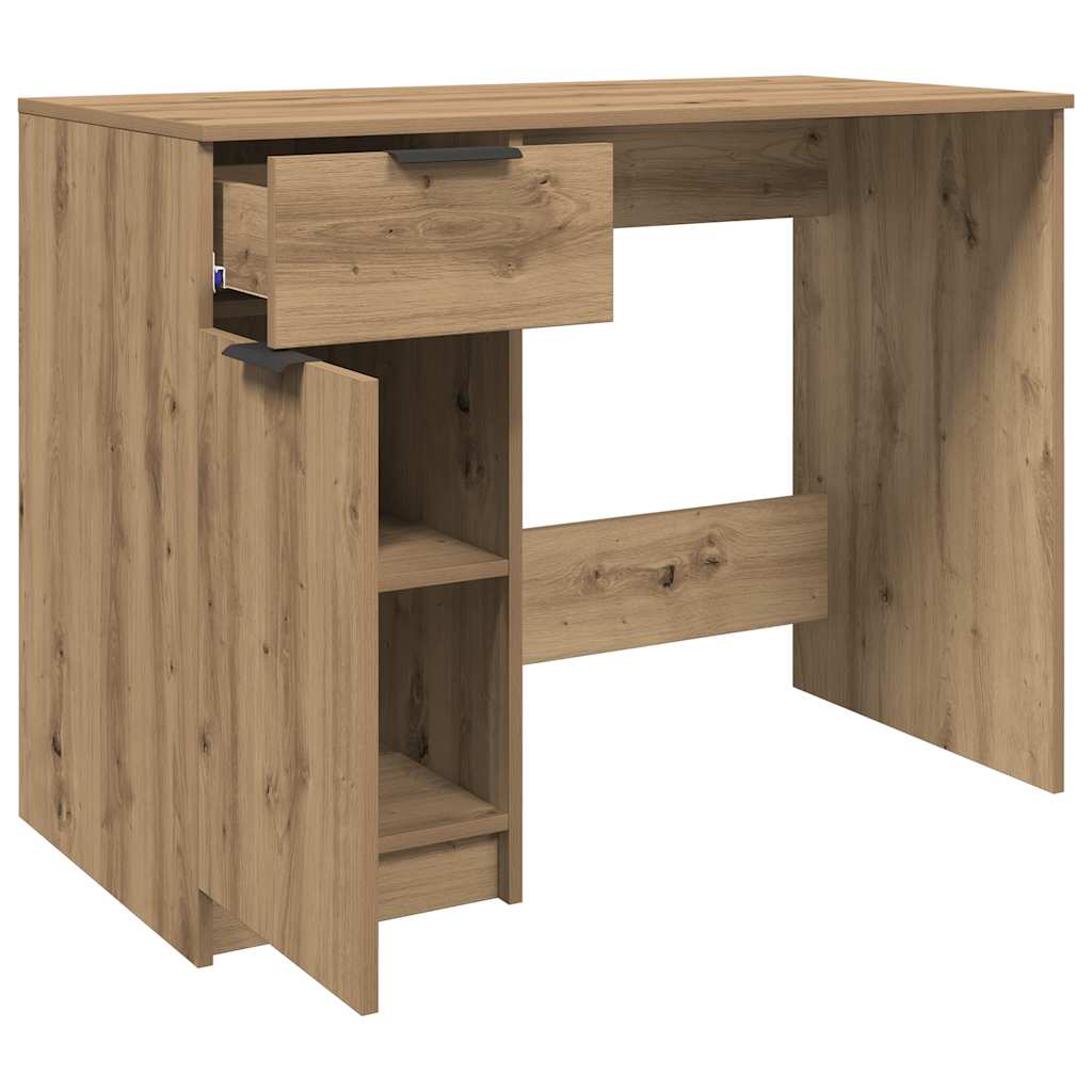 Desk Artisan Oak 100x50x75 cm Engineered Wood